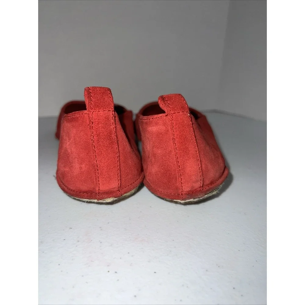 Clarks Collection Slip On Sumerset Women's Espadrilles Red Suede Size 8